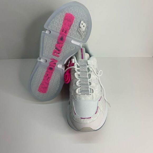 Size 10 - New Balance Vision Racer x Jaden Smith White Pink 2021 READ Shoes ONLY - Picture 6 of 8